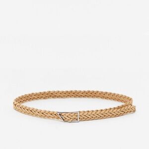 CLOSED braided leather belt made in Italy size 90‎ 41inches